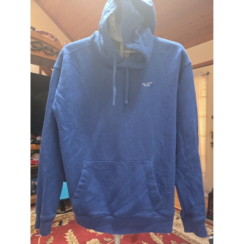 Hollister Sweatshirt Large Blue Casual Pullover Hoodie